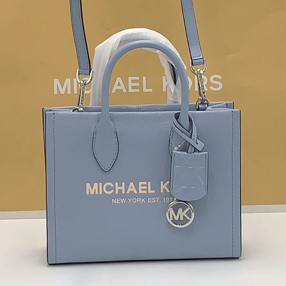 MICHAEL KORS Mirella Small Shopper TZ XBody Pebbled Leather Crossbody
Pale Blue - Picture 4 of 16